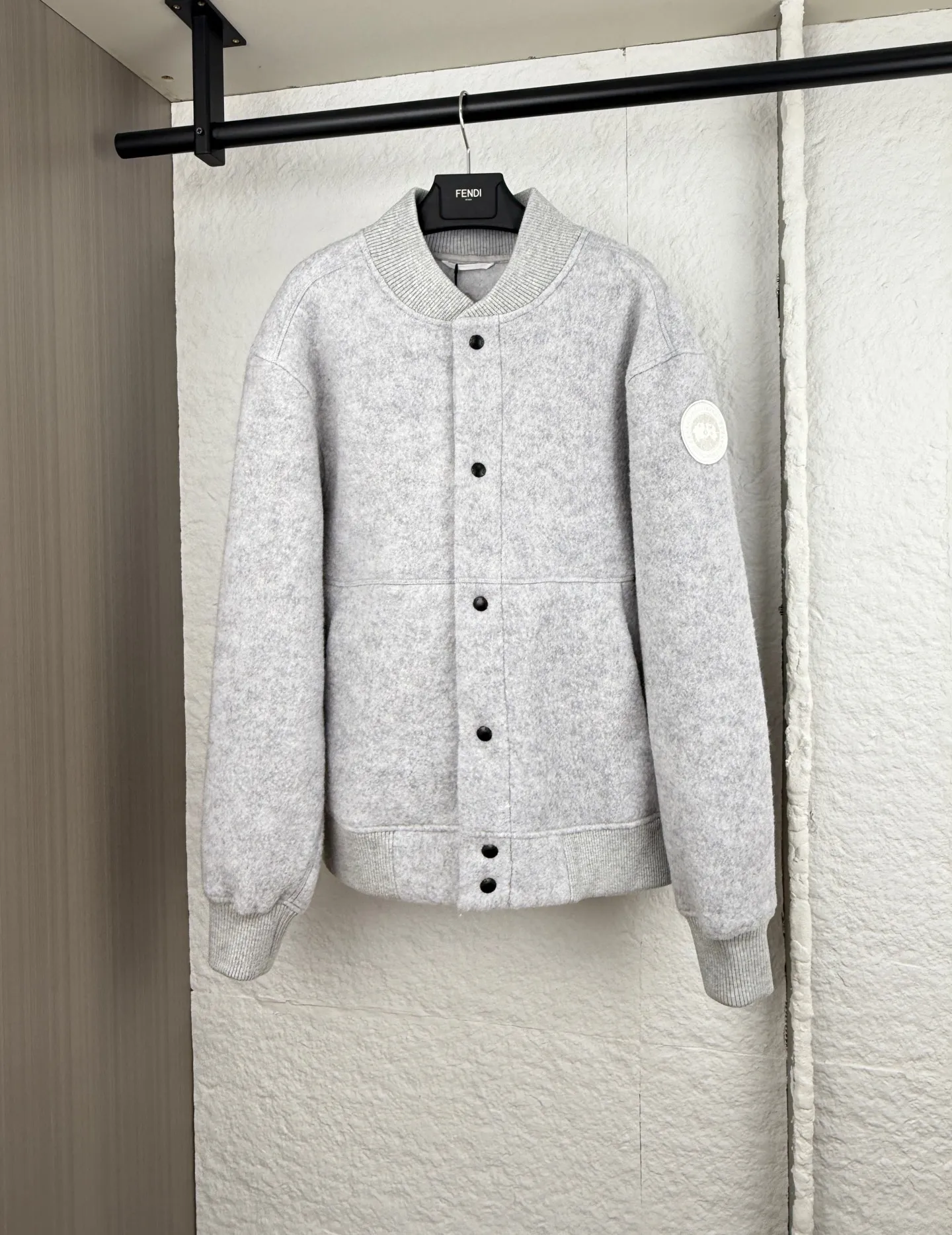 P790 Canada Goose Canada Goose Wool Armband Badge Baseball Jacket S/M/L/XL